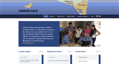 Desktop Screenshot of condorgold.com